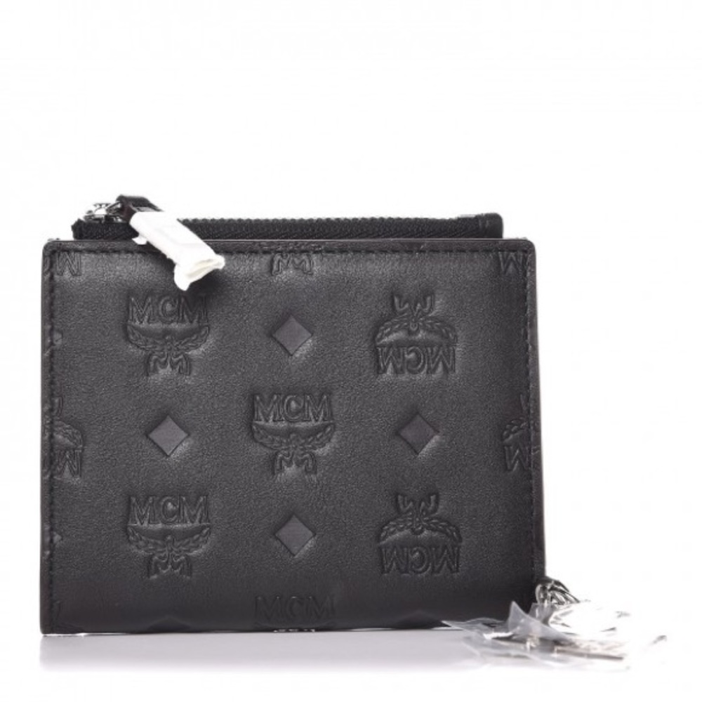 MCM
Calfskin Ottomar Monogram Mini Two Fold Klara Wallet Black